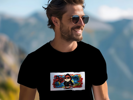 urban_hamster_hustle_men's_t-shirt_color_#000000