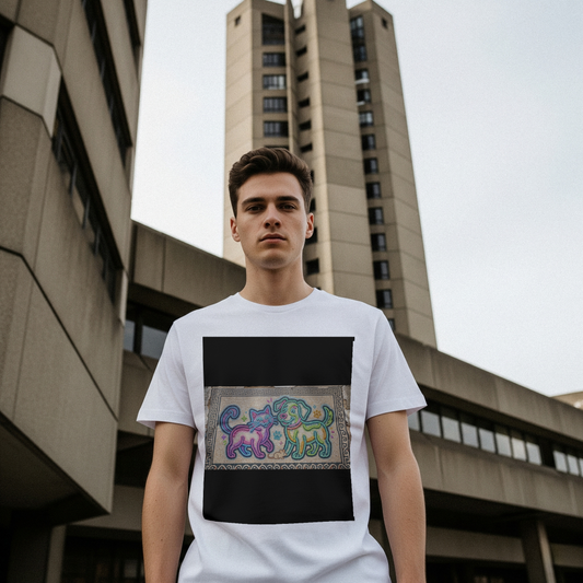 neon_pawsitivity_men's_t-shirt_color_#000000