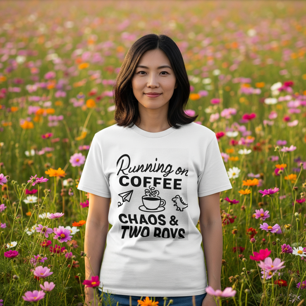 mom_fuel_coffee_chaos_two_boys_minimalist_men's_t-shirt_color_#FFFFFF
