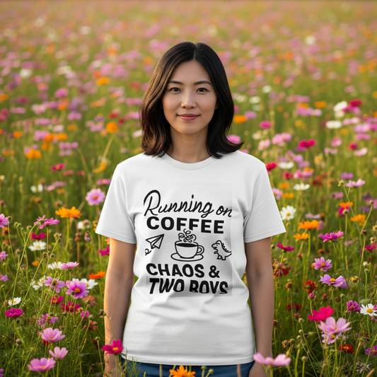 mom_fuel_coffee_chaos_two_boys_minimalist_men's_t-shirt_color_#FFFFFF