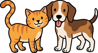 cat_dog_duo_men's_t-shirt2