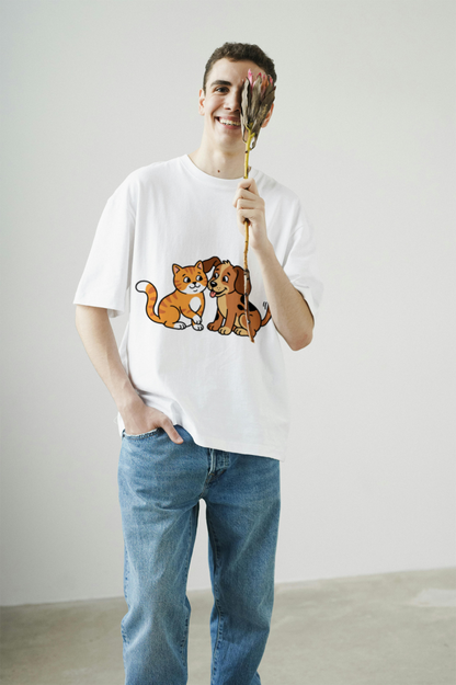 furry_friends_men's_t-shirt_color_#FFFFFF