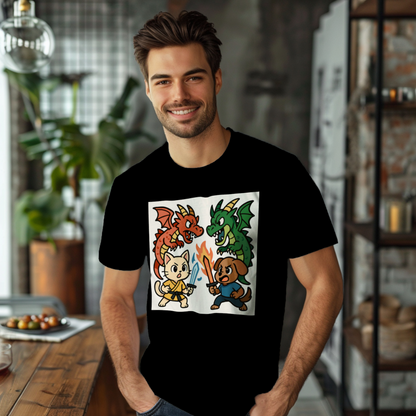 anime_paws_claws_dragon_duel_men's_t-shirt_color_#000000