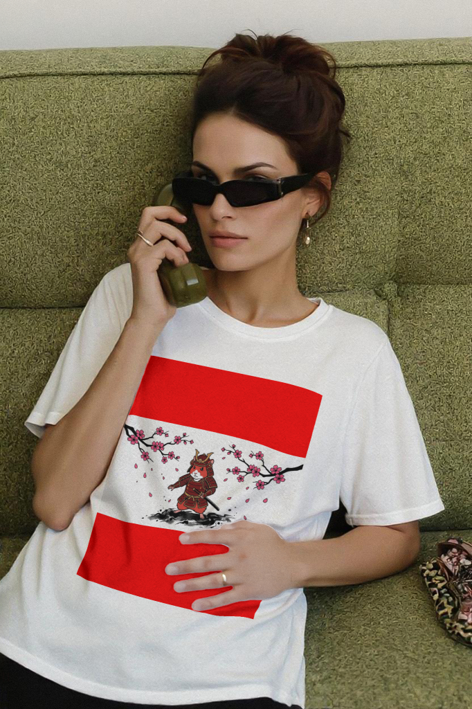 samurai_hamster_katana_blossom_men's_t-shirt_color_#FF0000
