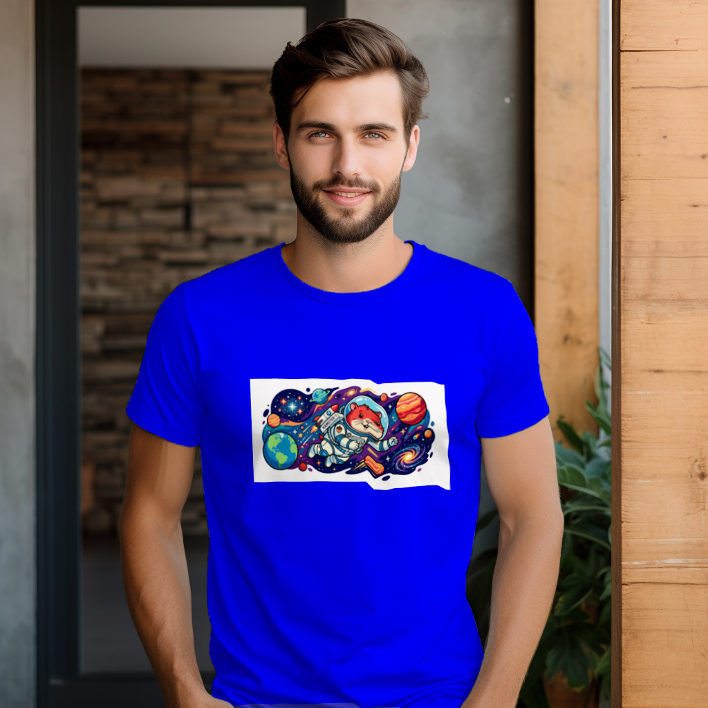 space_hamster_astronaut_men's_t-shirt_color_#0000FF