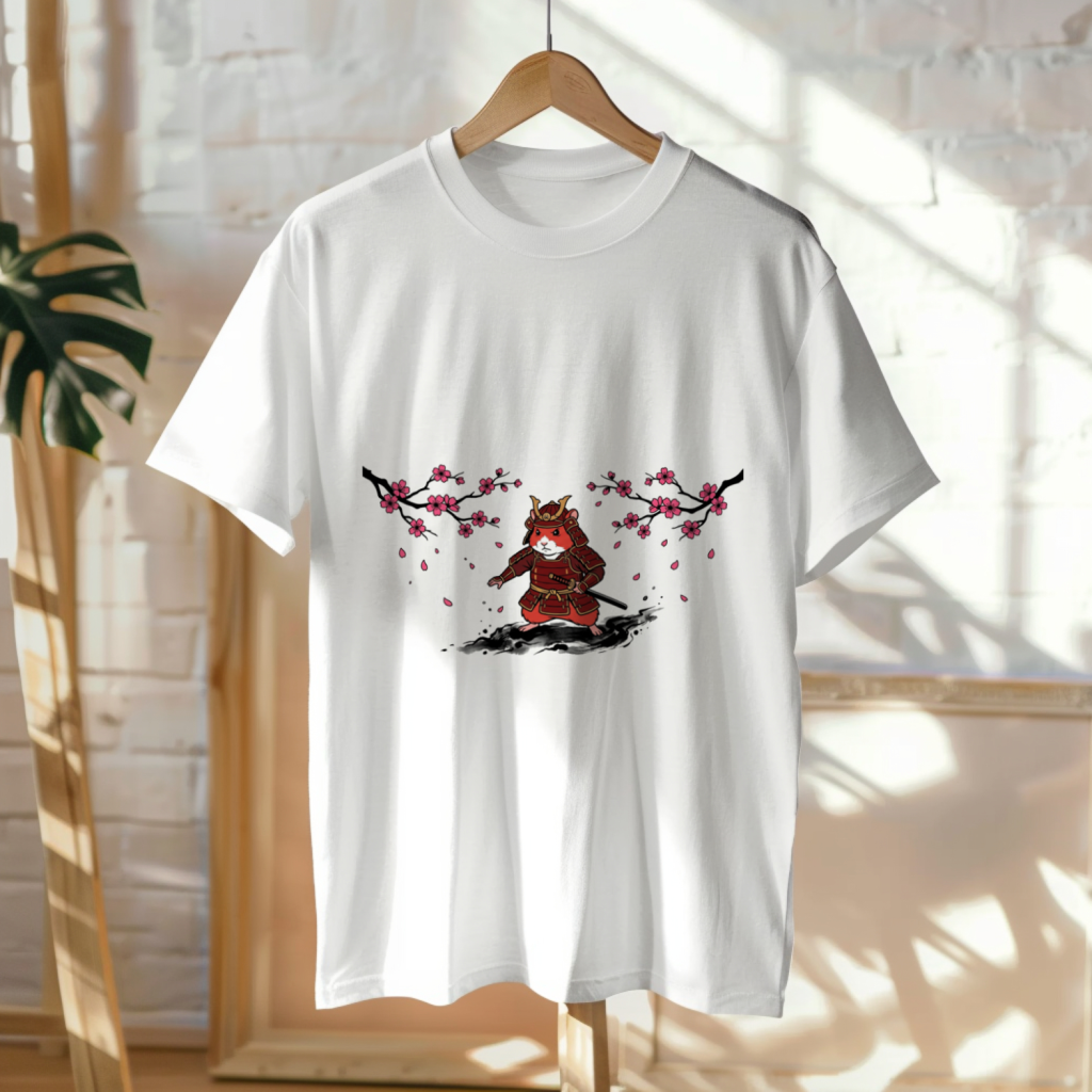 samurai_hamster_katana_blossom_men's_t-shirt1