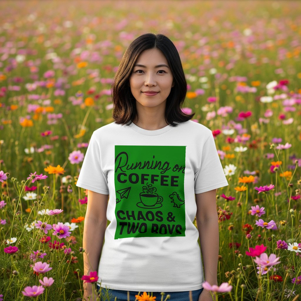 mom_fuel_coffee_chaos_two_boys_minimalist_men's_t-shirt_color_#008000