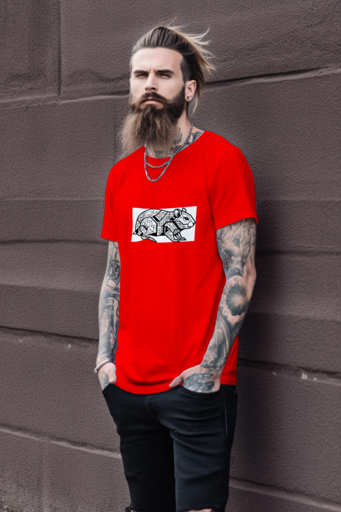 futuristic_hamster_minimalist_tee_color_#FF0000