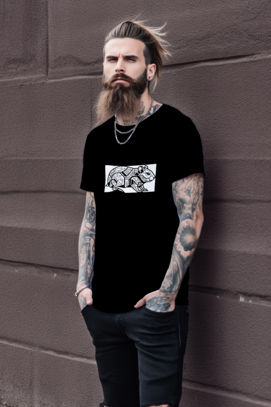 futuristic_hamster_minimalist_tee_color_#000000