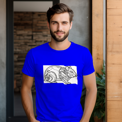 futuristic_hamster_line_art_men's_t-shirt_color_#0000FF