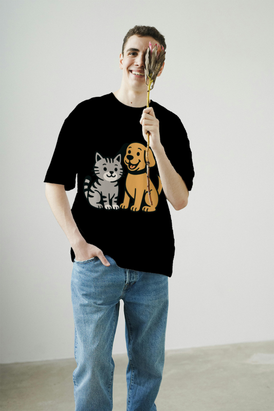 men's_pawsome_furry_friends_t-shirt_color_#000000