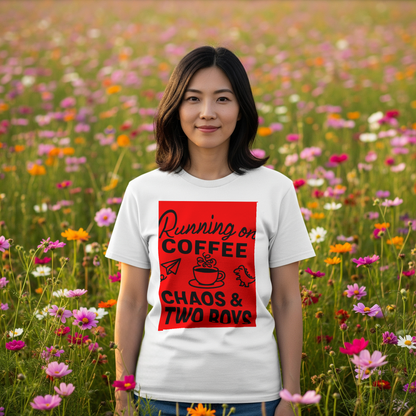 mom_fuel_coffee_chaos_two_boys_minimalist_men's_t-shirt_color_#FF0000