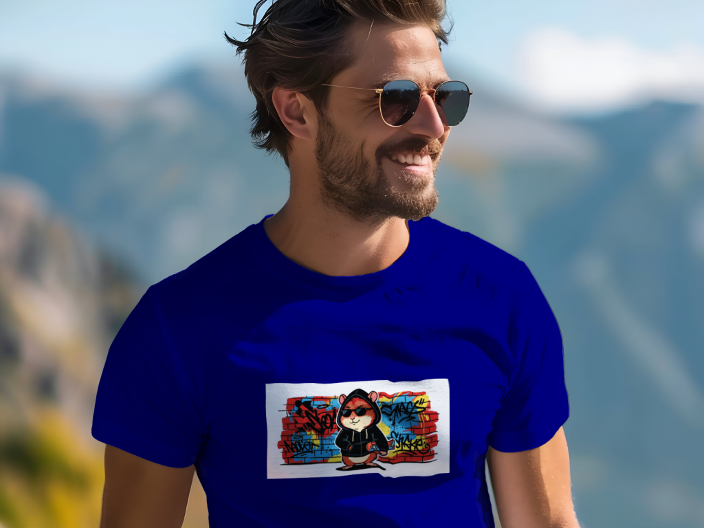 urban_hamster_hustle_men's_t-shirt_color_#000080