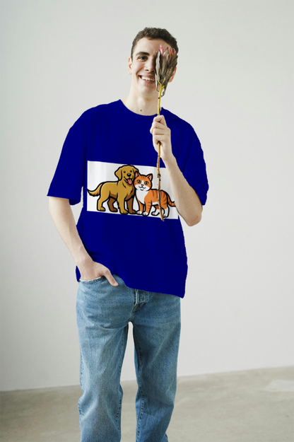 furry_friends_men's_t-shirt_color_#000080