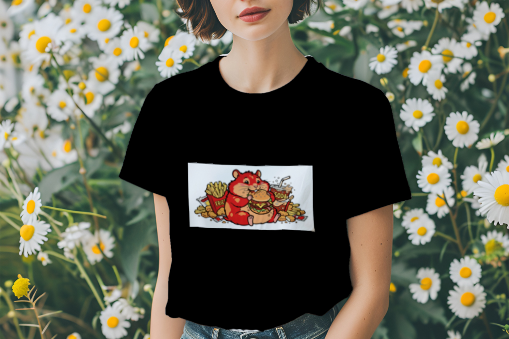 chubby_hamster_fast_food_fiesta_men's_t-shirt_color_#000000