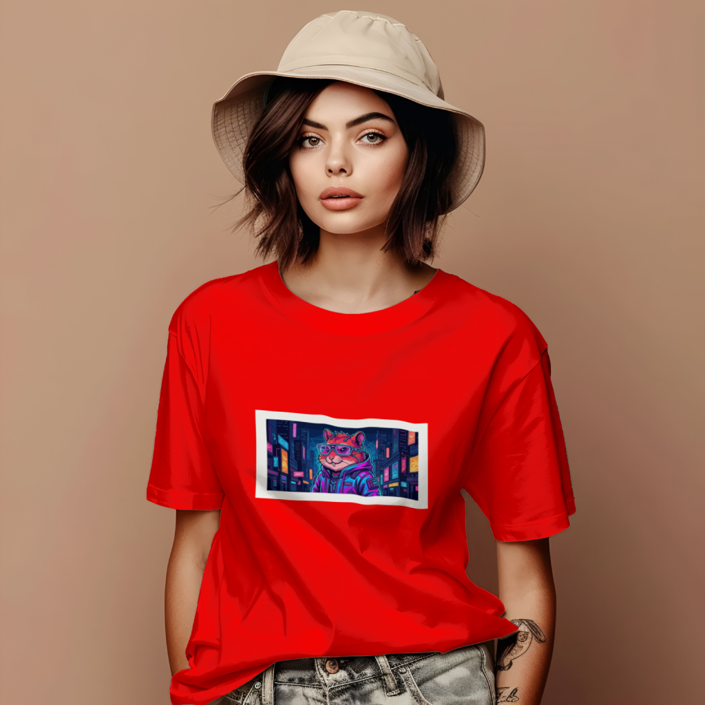 cyberhamster_neon_nights_men's_t-shirt_color_#FF0000