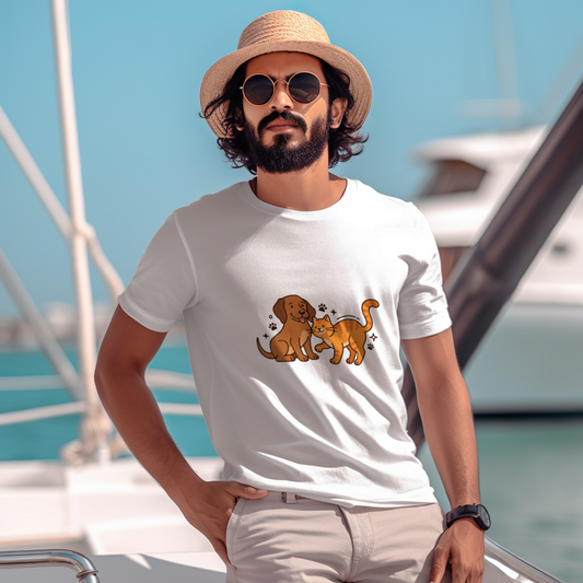 men's_furry_friends_cat_and_dog_t-shirt0