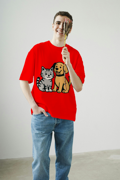 men's_pawsome_furry_friends_t-shirt_color_#FF0000