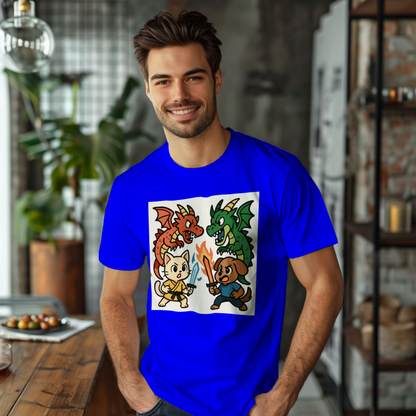 anime_paws_claws_dragon_duel_men's_t-shirt_color_#0000FF