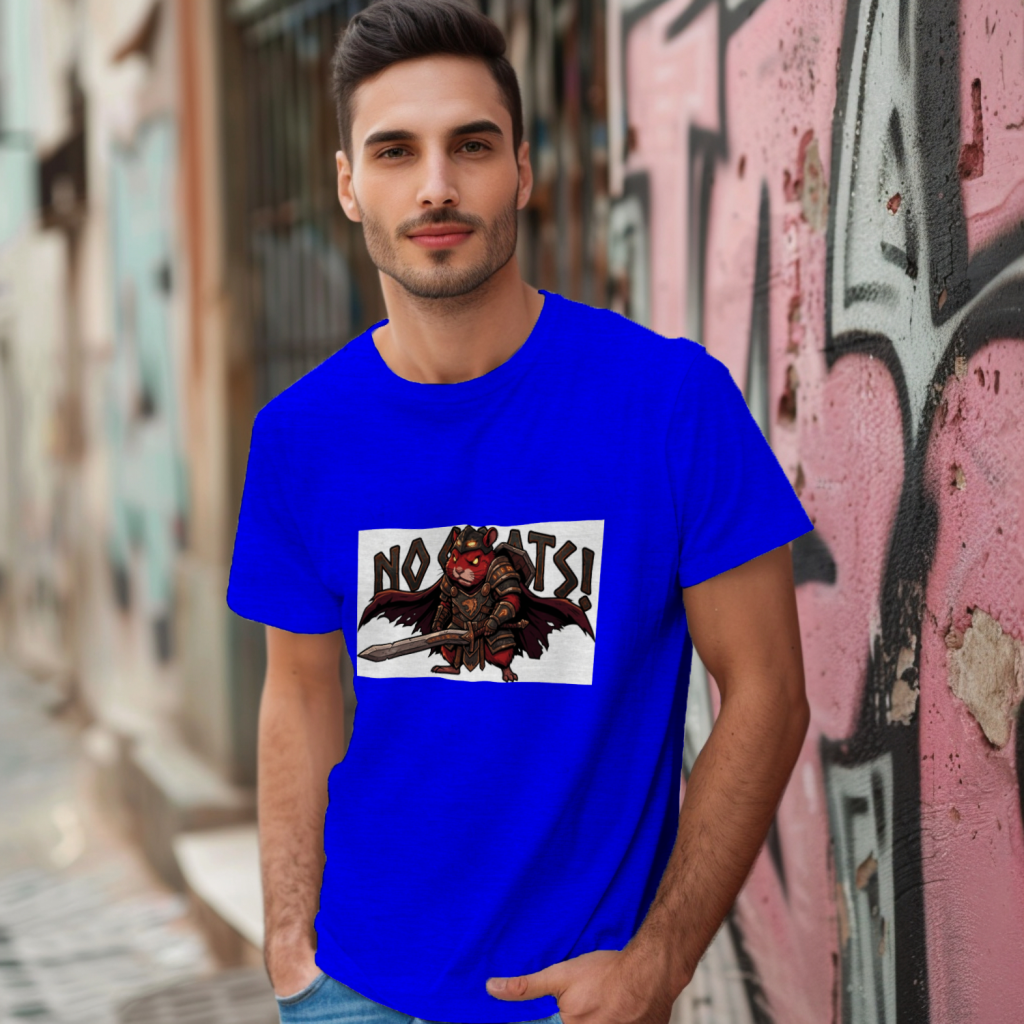 hamster_hero_epic_warrior_white_t-shirt_color_#0000FF