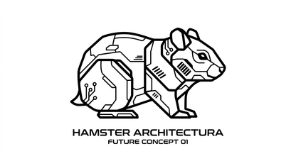 futuristic_hamster_line_art_white_tee2