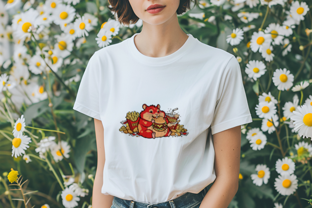 chubby_hamster_fast_food_fiesta_men's_t-shirt_color_#FFFFFF