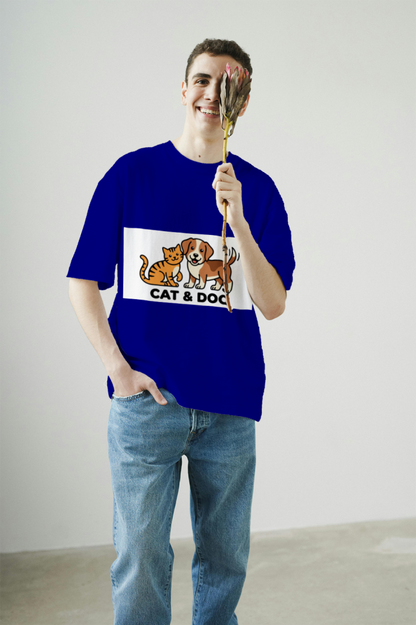 men's_cool_cat_and_dog_buddy_t-shirt_color_#000080