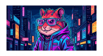 cyberhamster_neon_nights_men's_t-shirt2