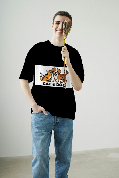 men's_cool_cat_and_dog_buddy_t-shirt_color_#000000