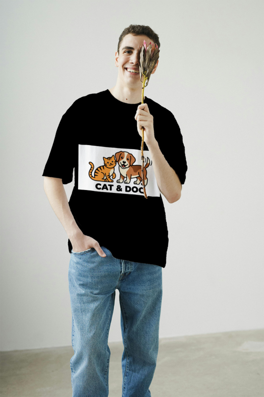 men's_cool_cat_and_dog_buddy_t-shirt_color_#000000